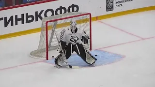 Zach Fucale №30 and Sergei I. Mylnikov №20  warming up  September 8, 2023