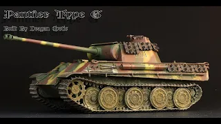 Panther Type G German WW2 TANK 1/35 Tamiya Plastic Model Full Video Build