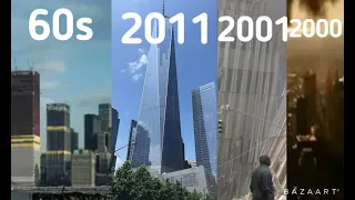 Twin towers in 60s 70s 80s 90s 2000/2001/2011