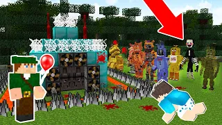 MELHOR ARMADILHA CONTRA ANIMATRONICS  NO MINECRAFT!! (FIVE NIGHTS AT FREDDY'S)