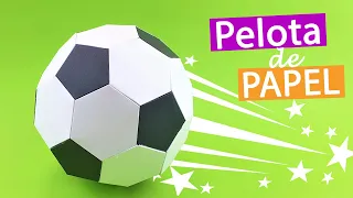 ⚽ Balón de Fútbol de papel (Caja regalo y pelota de papel 2 en 1)¡Incluye Moldes!