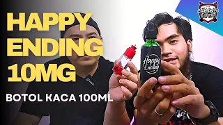 Happy Ending 10mg | Botol Kaca 100ml Nikotinya ga nahaaan!!!