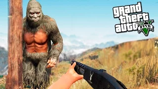 ЙЕТИ УБИЙЦА НАПАЛ НА МЕНЯ В GTA 5 - GTA 5 МОДЫ(ГТА 5 МОДЫ)