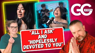 First Time Reaction to "All I Ask" and "Hopelessly Devoted to You" by Gigi de Lana