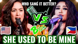 SHE USED TO BE MINE - Alison Luff (USA 🇺🇲) VS. Morissette Amon (PHILIPPINES 🇵🇭) | Who did it better?