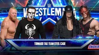 WWE 2K23 STING & BROCK LESNAR VS THE UNDERTAKER & KANE