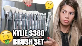 KYLIE COSMETICS $360 BRUSH SET | OMG DUPES!!!  HIT OR MISS??