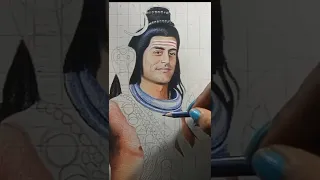 #challenge  Drawing of lord shiva and mata parvati #shorts #drawing #viral #youtubeshorts