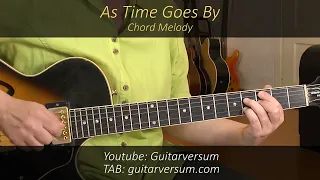 AS TIME GOES BY Chord Melody Guitar Cover + TAB