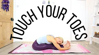 Yoga Stretch Routine To Touch Your Toes & Improve Hamstring Flexibility | 15 Minute