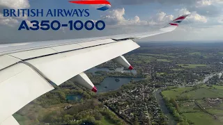 4K  🇺🇸 Las Vegas LAS - London Heathrow LHR 🇬🇧 British Airways Airbus A350-1000 [FULL FLIGHT REPORT]