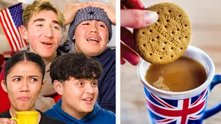 Highschoolers try British Tea and Biscuits for the first time!