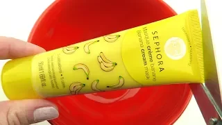Will it Slime?Testing Banana Cream Face Mask! Slime DIY