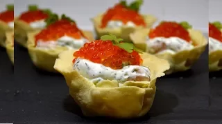 🔥 Закуска в корзинках. Очень вкусная и нежная закуска, которая не оставит никого равнодушным!❤️