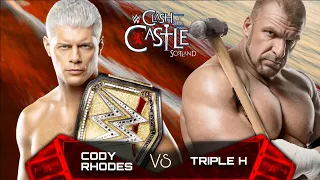 WWE 2K24 - The Game Triple H VS The American Nightmare Cody Rhodes