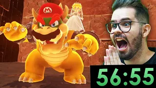 ZERANDO SUPER MARIO ODYSSEY EM 56 MINUTOS! (RECORDE MUNDIAL REACT) - feat. @ChequerChequer