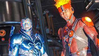 Blue Beetle And Firestorm All Scenes - Injustice 2 (4K)