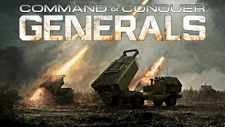 USA Himars + Air Force 1 vs 2 China Infantry - C&C Generals Shockwave Remastered