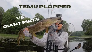 TEMU Whopper Plopper Catches Giant Pikes!!! Convinced Yet???