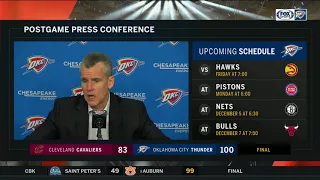 Billy Donovan breaks down Oklahoma City Thunder victory over Cleveland Cavaliers