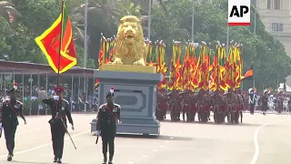 Parade as Sri Lanka marks independence day