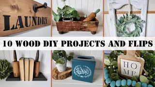 10  Fun and Unique Wood DIY Projects and Thrift Flips | Trash to Treasure Projects
