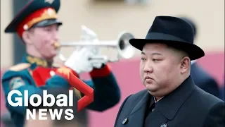 North Korea's Kim Jong Un receives military welcome in Russia ahead of summit with Putin