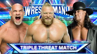 WWE 2K23 - GOLDBERG VS UNDERTAKER VS BROCK LESNAR |GAMEPLAY PS4|