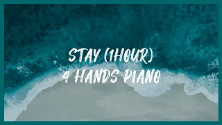 1hr 💑 [The Kid LAROI, Justin Bieber - Stay]  Fourhands Piano Cover!