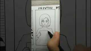 Drawing KUGISAKI NOBARA in PRISON UNIFORM | JJK | Miranic #shorts #