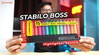 Stabilo BOSS Highlighter Review |Best Fluorescent and Pastel Highlighter pack + Giveaway 🔥