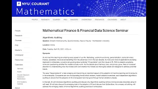 Pragmatic Algorithmic Auditing 1.0