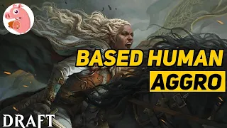 BASED HUMAN AGGRO | #13 Mythic | Lord of the Rings Draft | MTG Arena