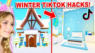 *TIKTOK* Decides My WINTER BUILD In Adopt Me! (Roblox)