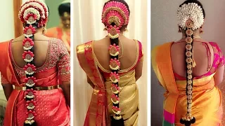 Indian Bridal Hairstyles | Wedding Hairstyles Step By Step | Bridal Bun and Bridal Plait Hairstyles