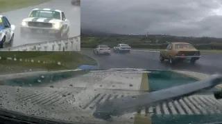 Onboard John Talbot's 1968 Mustang Group N Historic Touring Car at a wet Baskerville 2022 Race 1 R5