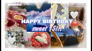 HAPPY BIRTHDAY vlog 15!!!🤍🥳🎂 Мой день рождения 15 влог💌✨подарки на день рождения 15