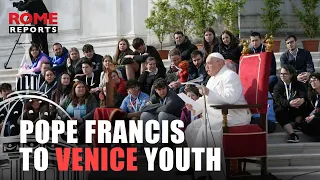 🎭VENICE | Pope Francis to Venice youth: “The secret of great achievements is perseverance”