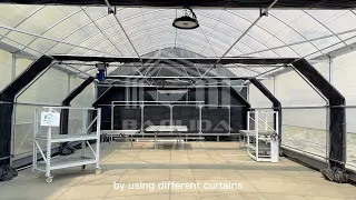 Led Grow Interior Light Dep Blackout System Greenhouse Side Ventilation