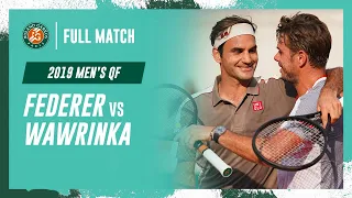 Federer vs Wawrinka 2019 Men's quarter-final Full Match | Roland-Garros