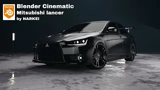 Mitsubishi Lancer Cinematic Blender