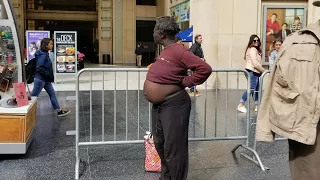 Homeless LA Woman Exposing Herself On Hollywood Blvd