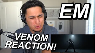 NEVER SEEN THIS MUSIC VIDEO!! | EMINEM "VENOM" REACTION!!