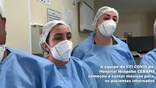 Música e emoção tomam conta do CTI COVID do Hospital Ibiapaba CEBAMS