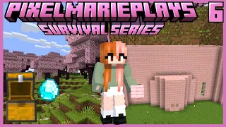 Resource collection + doing my house! | Survival Let's Play Ep. 6 (Minecraft Java Version 1.20) ASMR