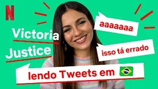 Victoria Justice lê tweets em português | Netflix Brasil