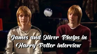 James and Oliver Phelps, Matthew Lewis and Devon Murray HP interview,2004