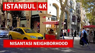 Nisantasi Istanbul 2022 5 October Walking Tour|4k UHD 60fps