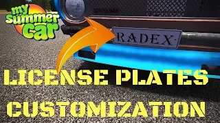 License Plates Customization - My Summer Car #78 (Mod)