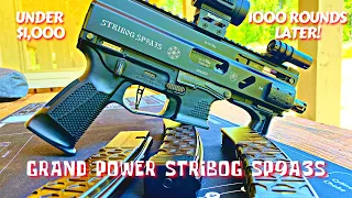 Grand Power Stribog SP9A3S 9MM  | 1,000 Rounds Later | Review